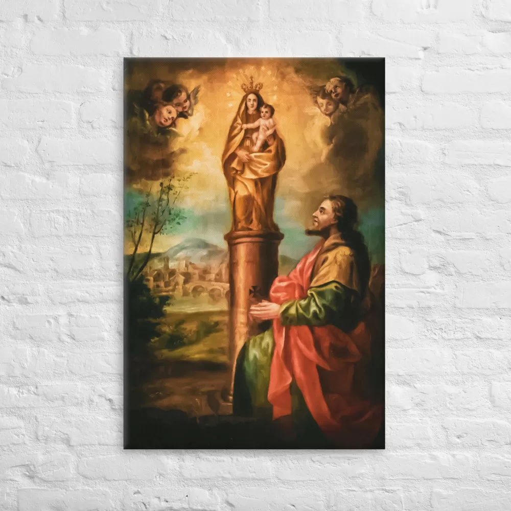 Mary, Our Lady of the Pillar #Canvas