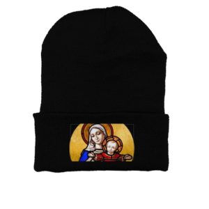 Holy Mother and Divine Child #beanie hats Rosary.Team