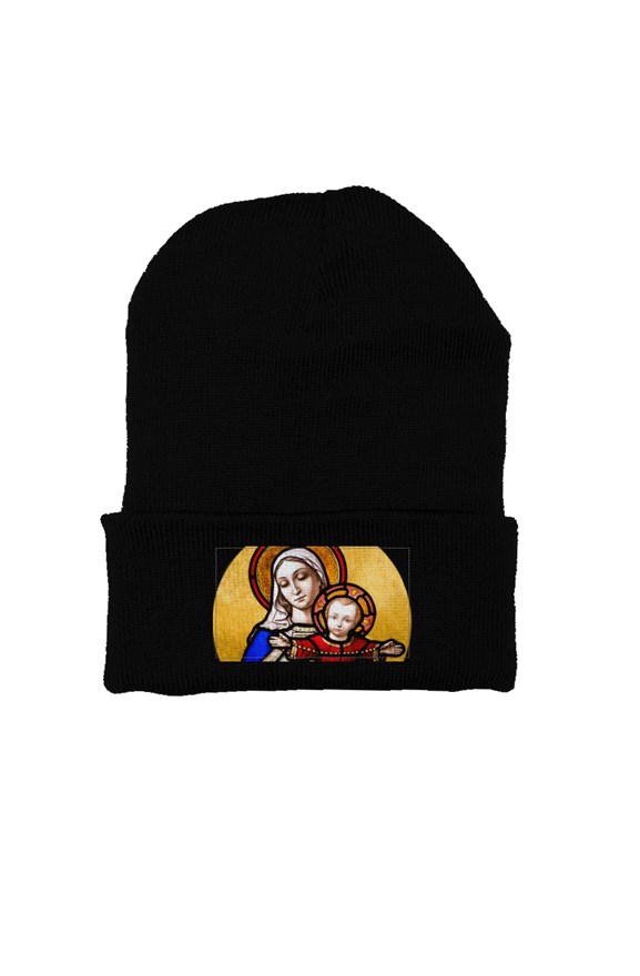 Holy Mother and Divine Child #beanie hats Rosary.Team