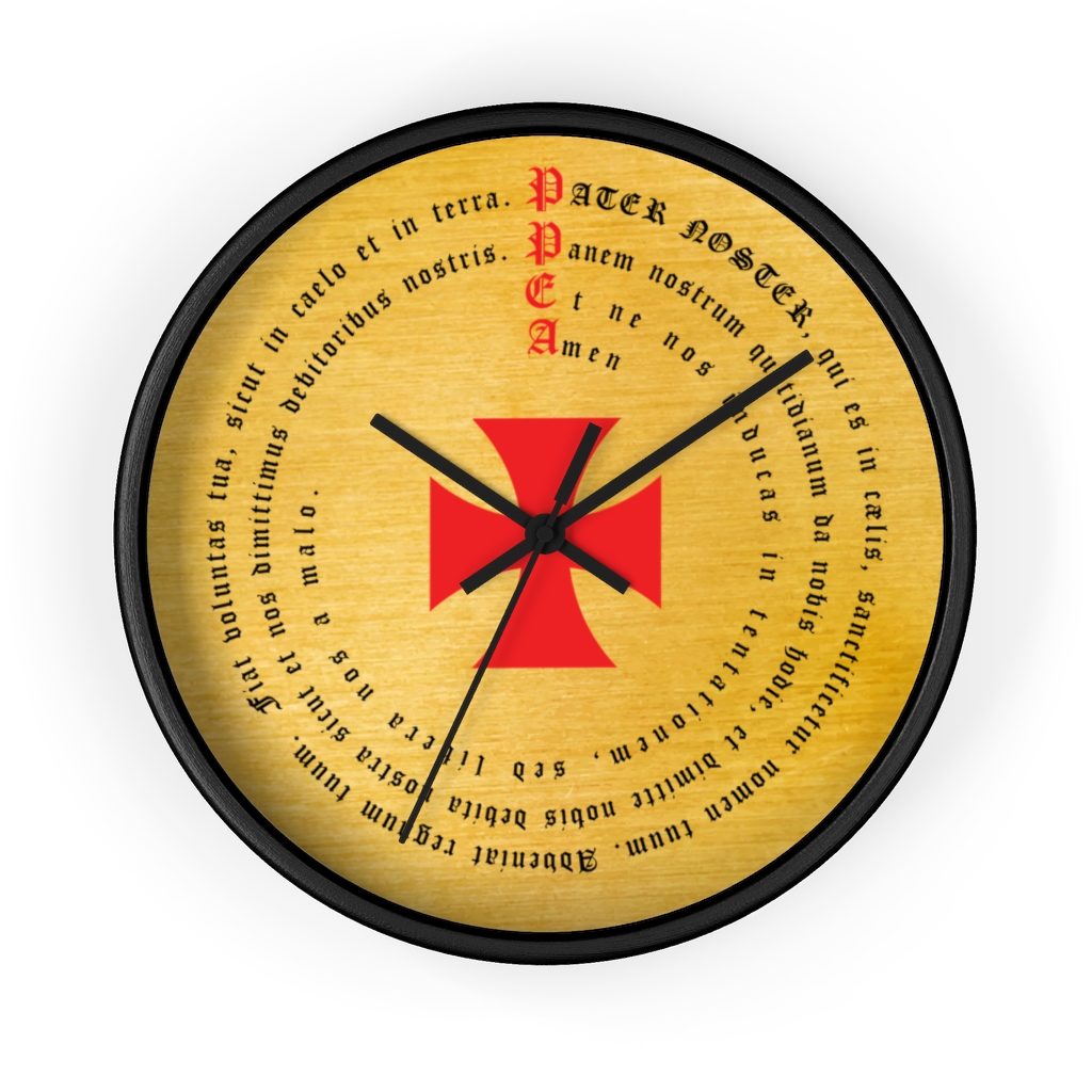 Lord’s Prayer (Our Father) in Latin #PaterNoster #WallClock