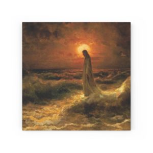 Christ Walking on the Waters Julius Sergius Von Klever #WoodIcon #Icon
