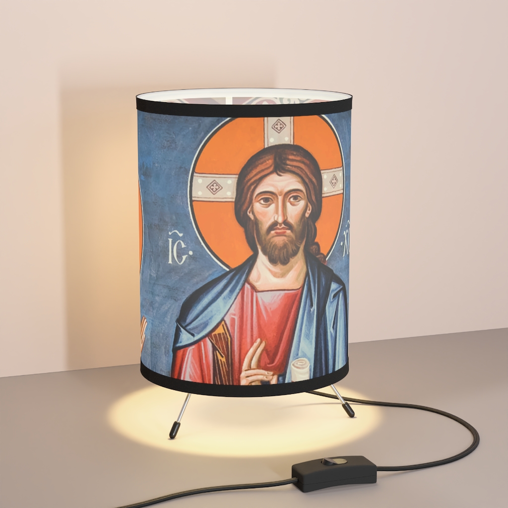 Deësis: Christ between Mary and John the Baptist – Tripod #Lamp