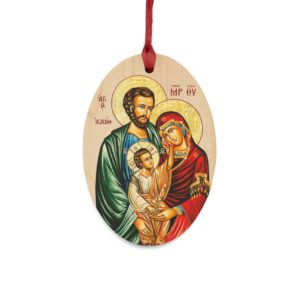 Holy Family - Wooden #Christmas #Ornaments