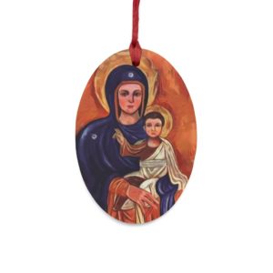 Our Lady of the Maronites  – Wooden #Christmas #Ornaments Christmas Ornaments Rosary.Team