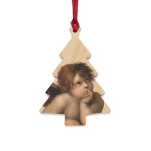 Cherub by Raphael - Wooden #Christmas #Ornaments