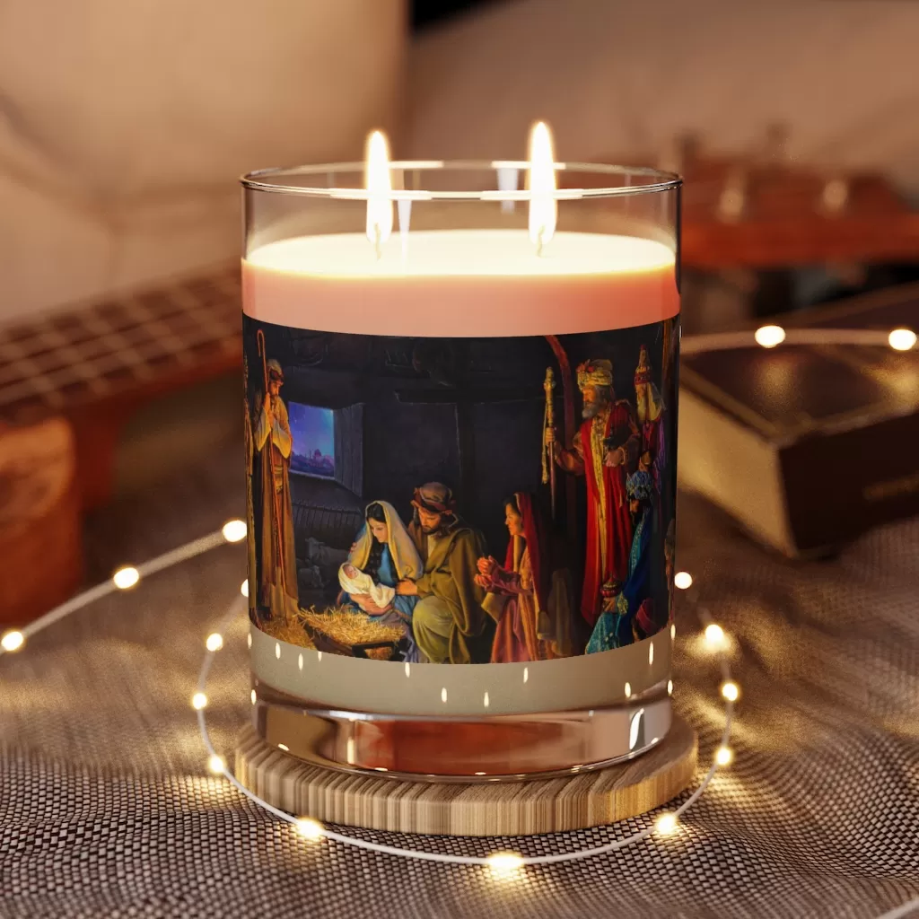 Nativity Scene #Christmas  – Scented #Candle, 11oz