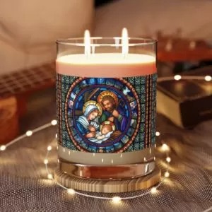 Nativity Holy Family #Christmas  – Scented #Candle, 11oz Candles Rosary.Team