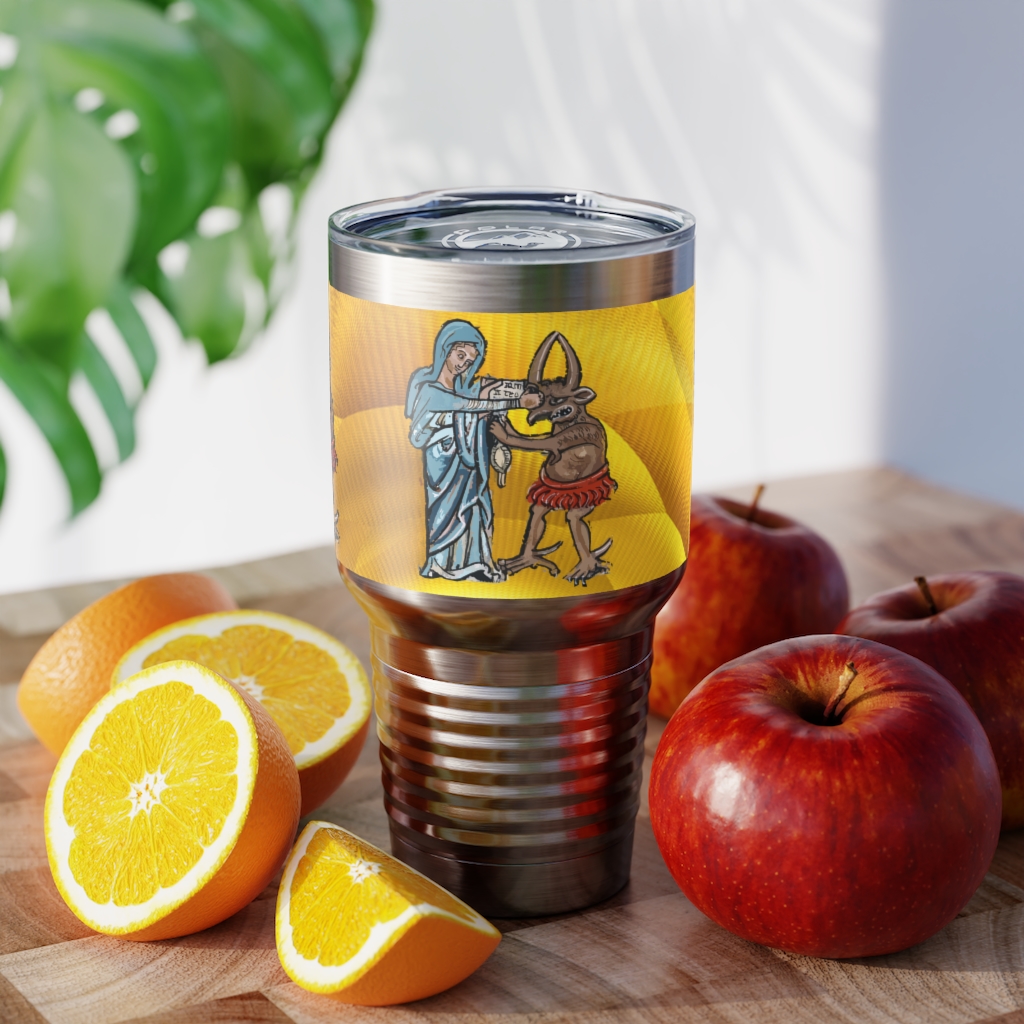 Hail Mary, full of grace, punch the devil in the face - Ringneck #Tumbler