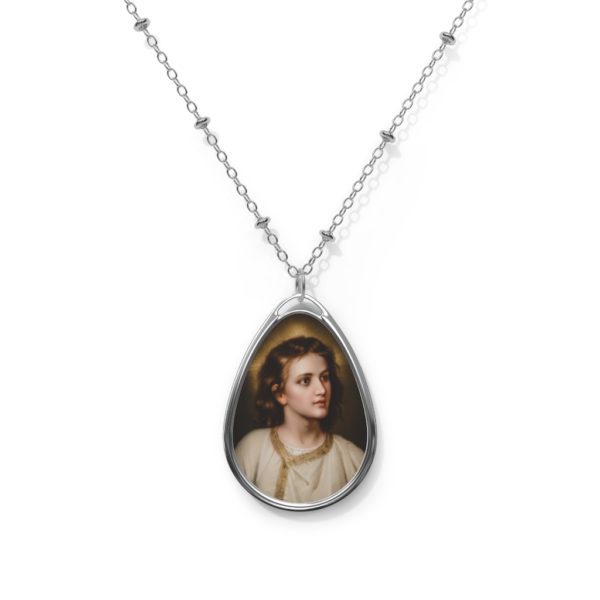 Young Jesus Christ - Oval #Necklace