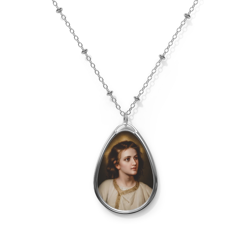 Young Jesus Christ – Oval #Necklace