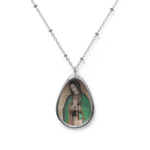 Our Lady of Guadalupe – Oval #Necklace Necklaces Rosary.Team