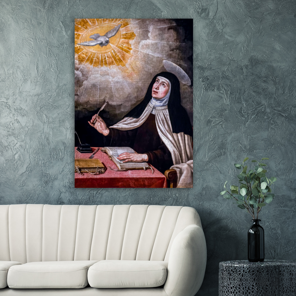 St. Teresa of Avila – Brushed #Aluminum #MetallicIcon #AluminumPrint