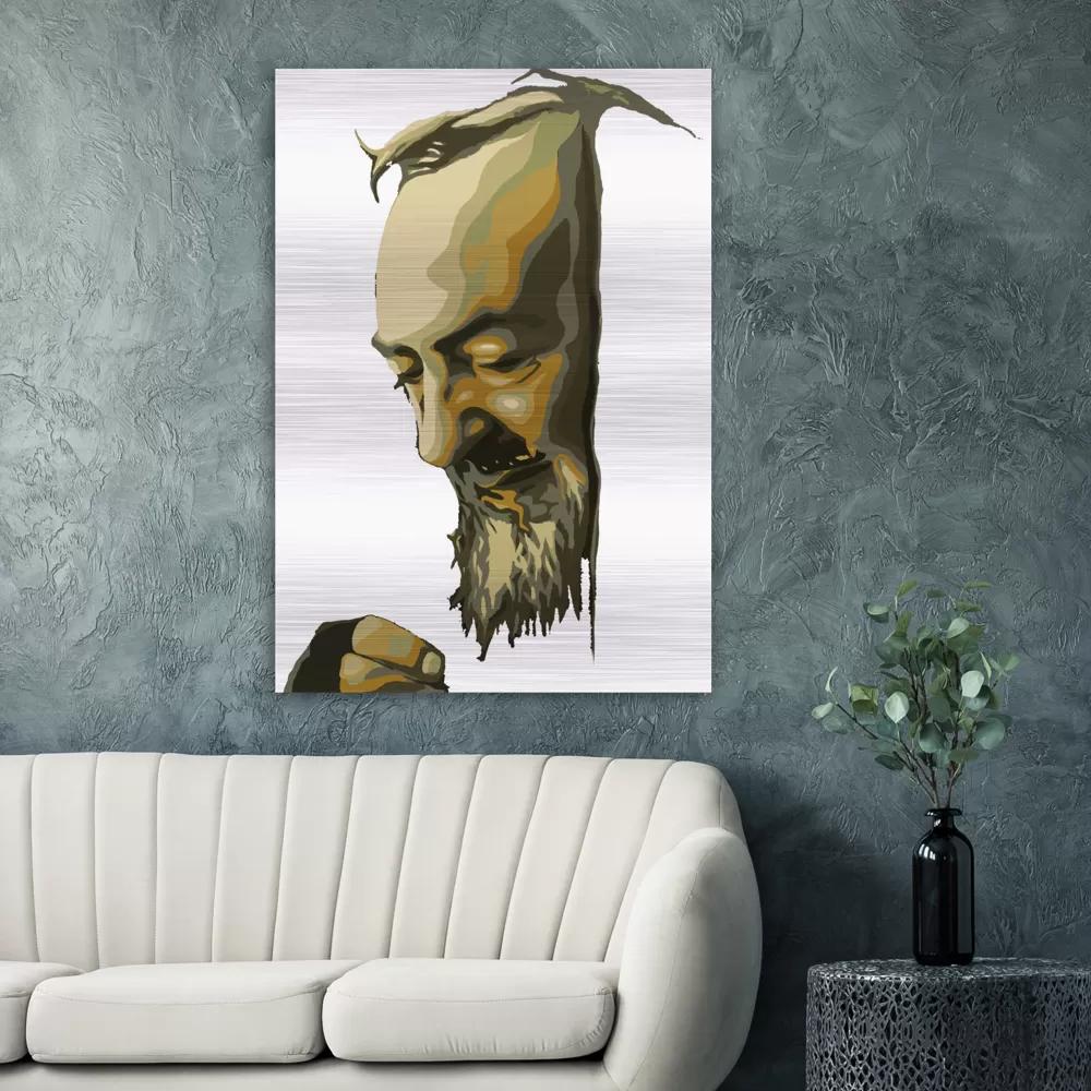 St Padre Pio – Brushed #Aluminum #MetallicIcon #AluminumPrint