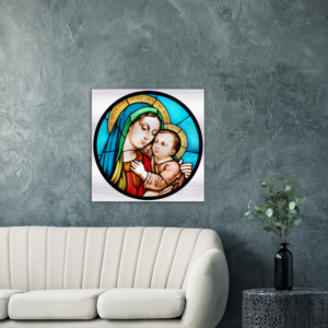 Mater Boni Consilii – Our Lady of Good Counsel – Brushed #Aluminum #MetallicIcon #AluminumPrint Brushed Aluminum Icons Rosary.Team