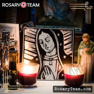 Our Lady of Guadalupe #MetallicIcon #BrushedAluminum Brushed Aluminum Icons Rosary.Team