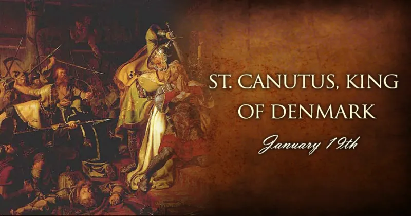 St. Canutus, King of Denmark