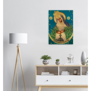 Our Lady of the Gate of Dawn ✠ Brushed #Aluminum #MetallicIcon #AluminumPrint