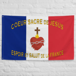 Sacred Heart of Jesus, hope and salvation of France! #Flag Flags Rosary.Team