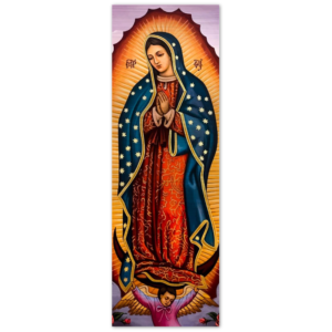 Our Lady of Guadalupe Byzantine Icon ✠ Brushed #Aluminum #MetallicIcon #AluminumPrint