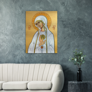 Our Lady of Fatima ✠ Brushed #Aluminum #MetallicIcon #AluminumPrint