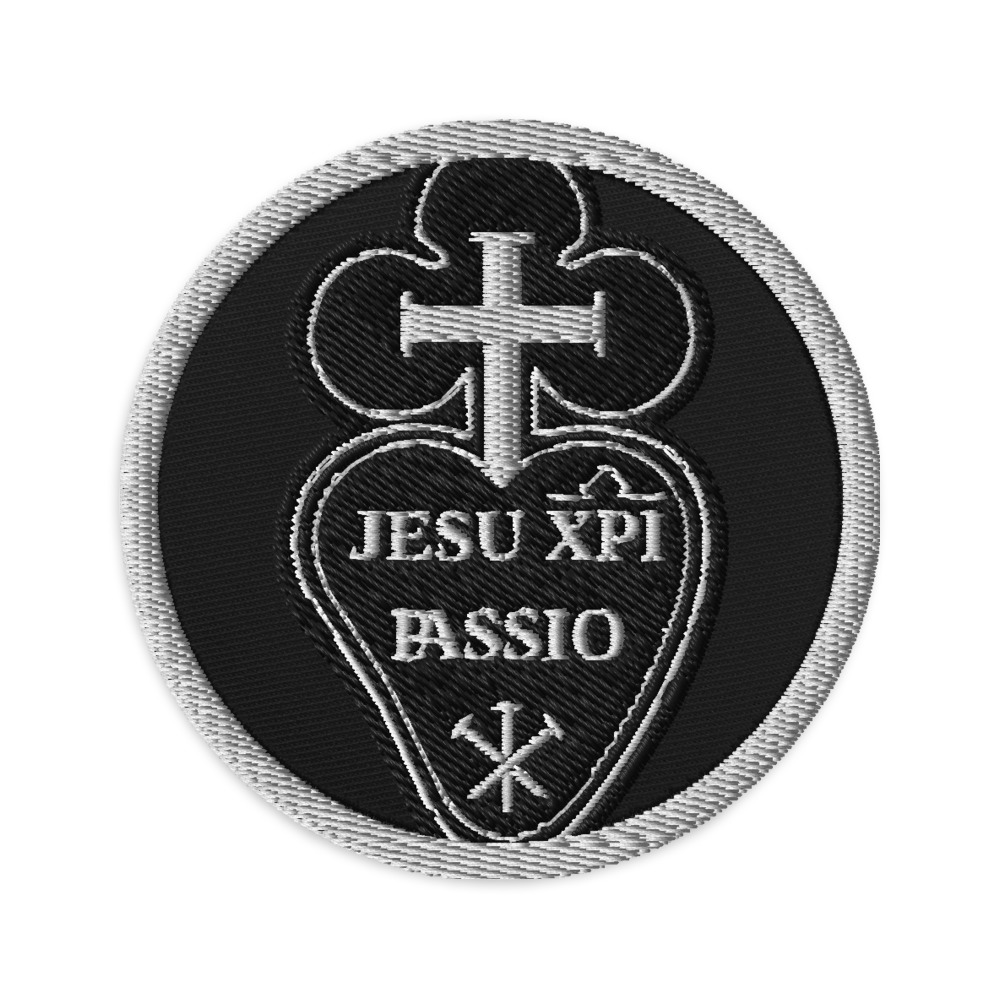 Passionist ✠ Embroidered #patches – Jesu XPI Passio – Passionist Sign Patches Rosary.Team