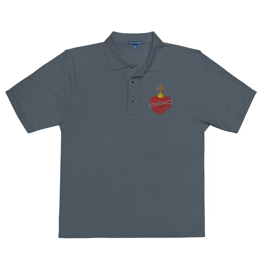 Sacred Heart Embroidered #Polo