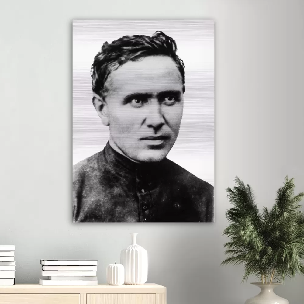 St. Damien of Molokai  ✠ Brushed #Aluminum #MetallicIcon #AluminumPrint