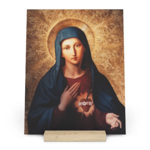 Immaculate Heart of the Blessed Virgin Mary - Gallery Board with Stand