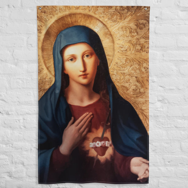 Immaculate Heart of the Blessed Virgin Mary #Flag