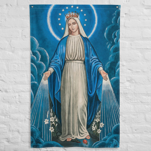 Our Lady of Grace ✠ Vertical Flag