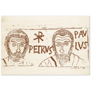 Petrus et Paulus 4th century #Wood #WoodenIcon