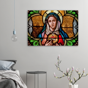 The triumph of the Immaculate Heart of Mary ✠ Brushed #Aluminum #MetallicIcon #AluminumPrint