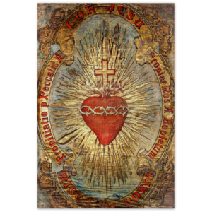 Devotion to the Sacred Heart ✠ Brushed #Aluminum #MetallicIcon #AluminumPrint