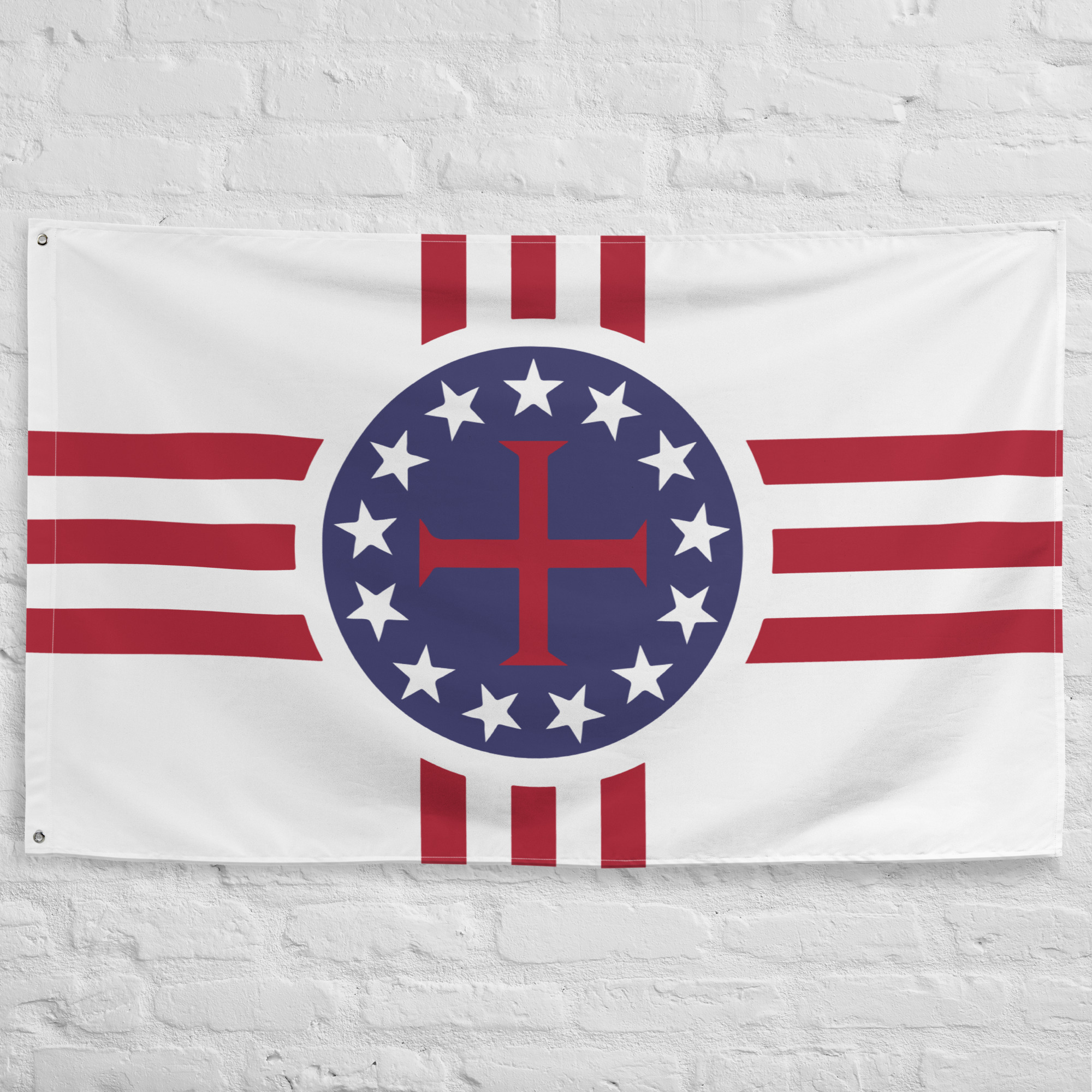 Catholic Patriotic American horizontal #Flag