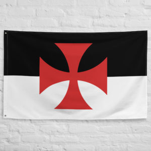 Knights Templar ✠ horizontal #Flag Flags Rosary.Team