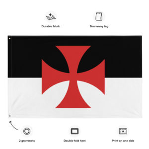 Knights Templar ✠ horizontal #Flag