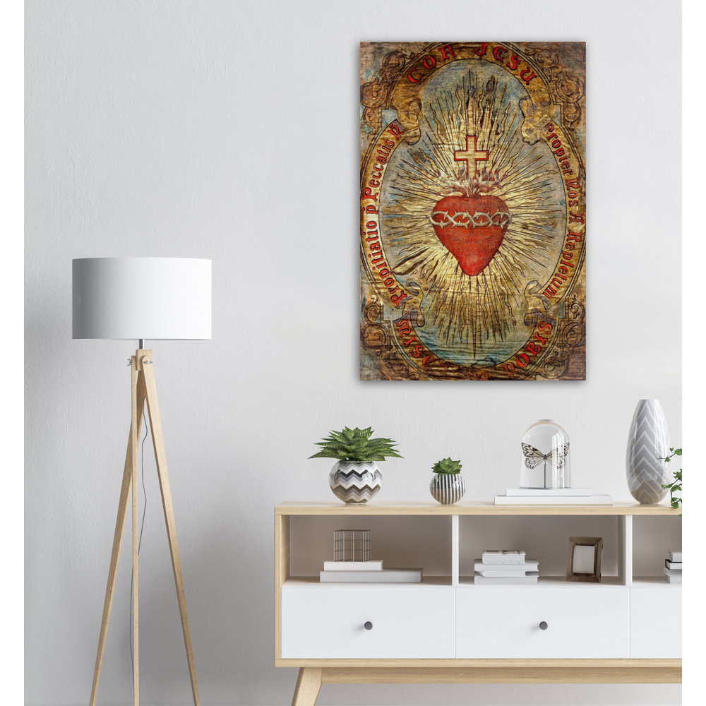 Devotion to the Sacred Heart ✠ Brushed #Aluminum #MetallicIcon #AluminumPrint