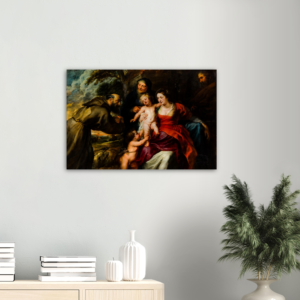 Holy Family, St Francis, St Anne and St John the Baptist ✠ Brushed #Aluminum #AluminumPrint