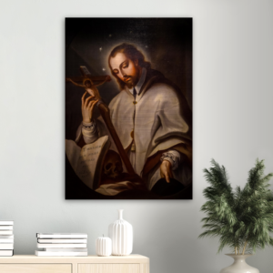St. John Nepomucene – Brushed Aluminum Print Brushed Aluminum Icons Rosary.Team