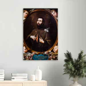 Saint Francis Xavier – Brushed Aluminum Print Brushed Aluminum Icons Rosary.Team
