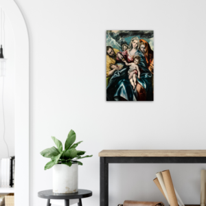 Holy Family with Mary Magdalen - Brushed Aluminum Print