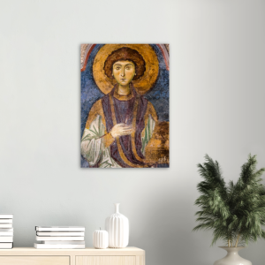 Greatmartyr and Healer Panteleimon – Brushed Aluminum Print Brushed Aluminum Icons Rosary.Team