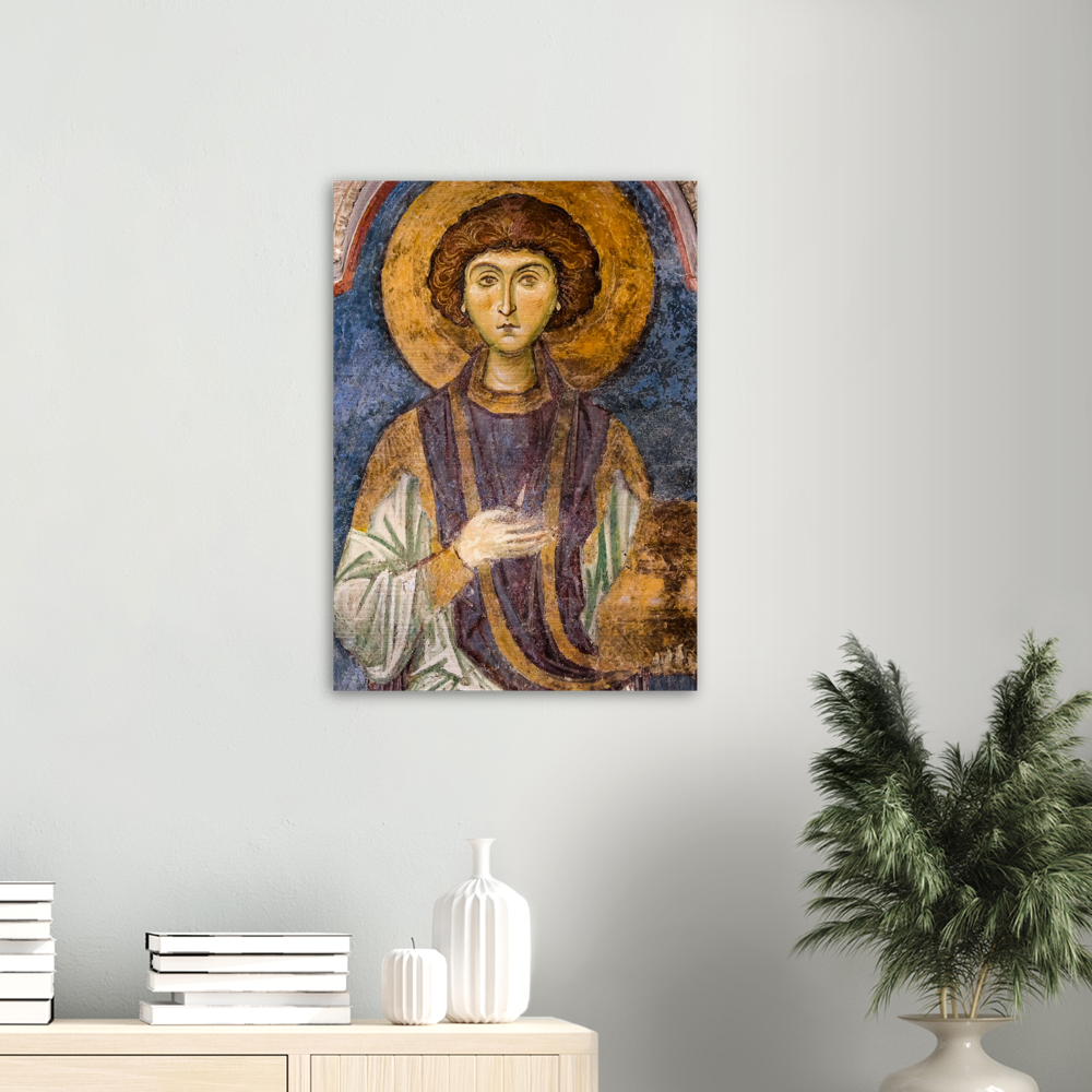 Greatmartyr and Healer Panteleimon – Brushed Aluminum Print