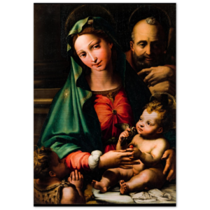 Holy Family with Infant St John the Baptist ✠ Brushed #Aluminum #AluminumPrint