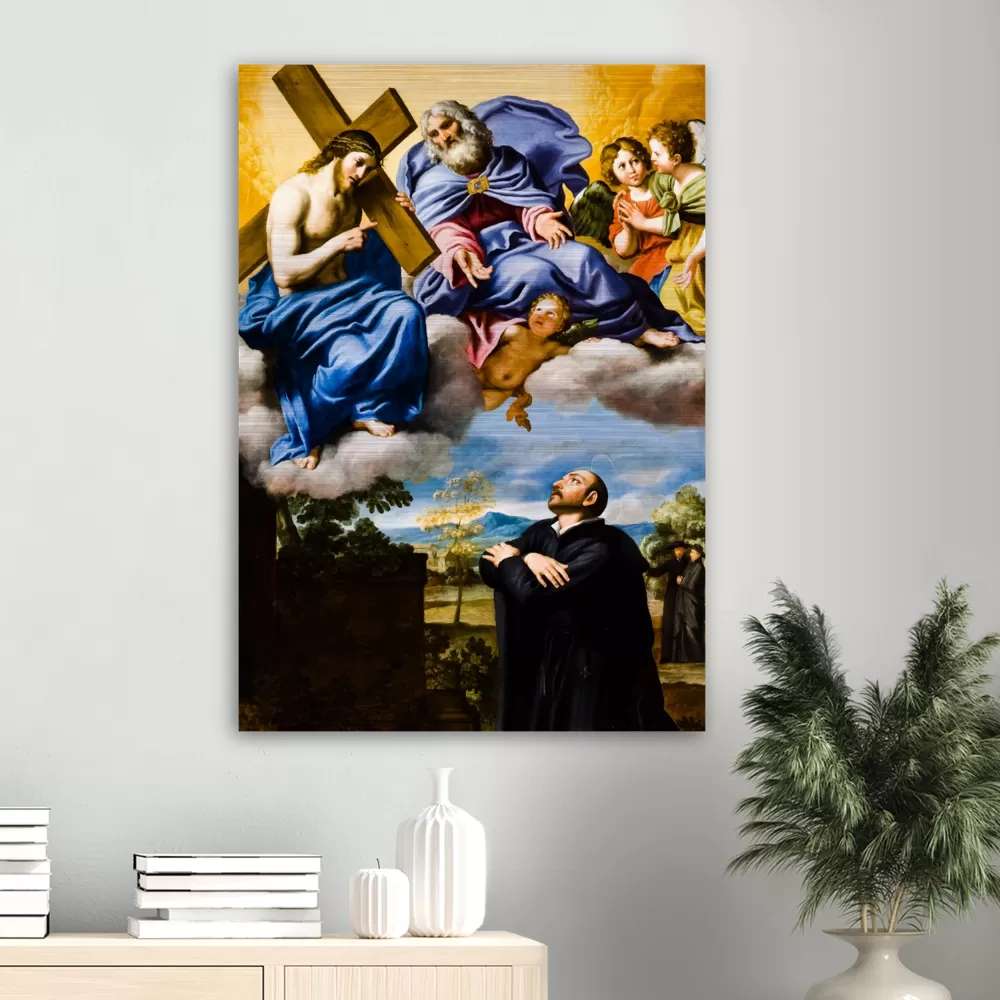 Saint Ignatius of Loyola’s Vision – Brushed Aluminum Print