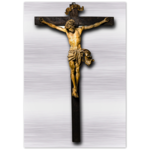 Crucified Christ ✠ Brushed #Aluminum #MetallicIcon #AluminumPrint