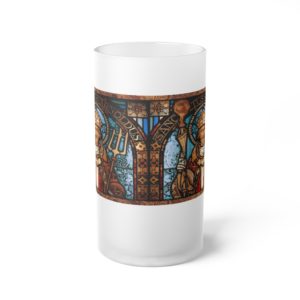 St. Arnulf of Soissons - Frosted Glass Beer Mug