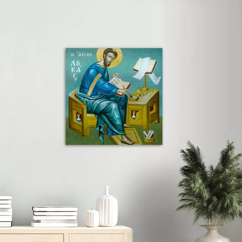 Luke the Evangelist – Brushed Aluminum Print