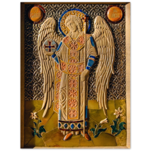 St. Michael, the Archangel ✠ Brushed #Aluminum #MetallicIcon #AluminumPrint