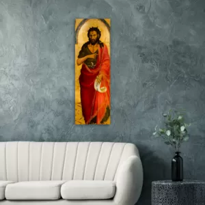 St  John the Baptist – 1433 ✠ Brushed #Aluminum #AluminumPrint Brushed Aluminum Icons Rosary.Team